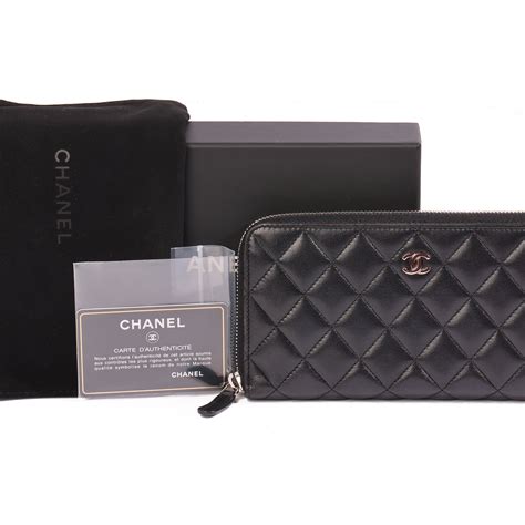 classic chanel wallet|Chanel classic long zipped wallet.